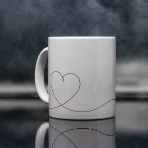 Geschenkidee Motivtasse mit Herzmotiv 11oz 300ml