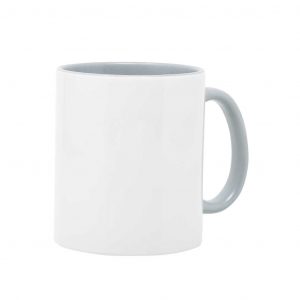 werbetasse weiß grau